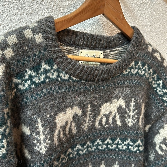 ✨Vintage USA wool sweater crew Eddie Bauer - Picture 7 of 9
